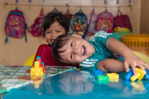 Pre-School Kids in Ecuador, laughing and playing